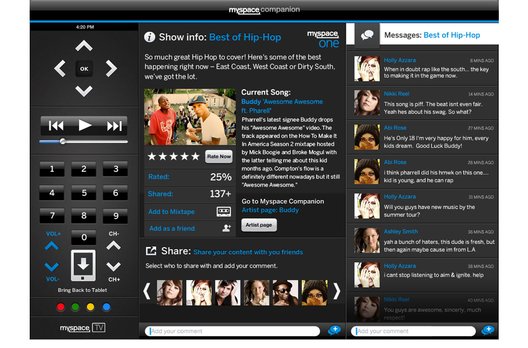 Panasonic arbeitet mit Myspace zusammen und bringt so die soziale Plattform mit ihren Musik- und Videodiensten auf den grossen Bildschirm der mit Viera connect ausgestatteten TV-Modelle.