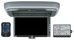 Der Farb-LCD-Deckenmonitor KV-MR9000 fürs Auto bietet 23 cm Bilddiagonale.