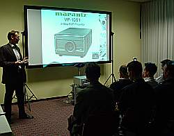 Marantz zeigte in Weinheim nicht nur Audio- , sondern auch AV und Videoprodukte