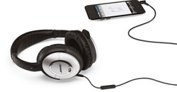 Auch bereits gekaufte QuietComfort 15 Kopfhörer von Bose können mit der Fernbedienung und dem Mikrofon ergänzt werden