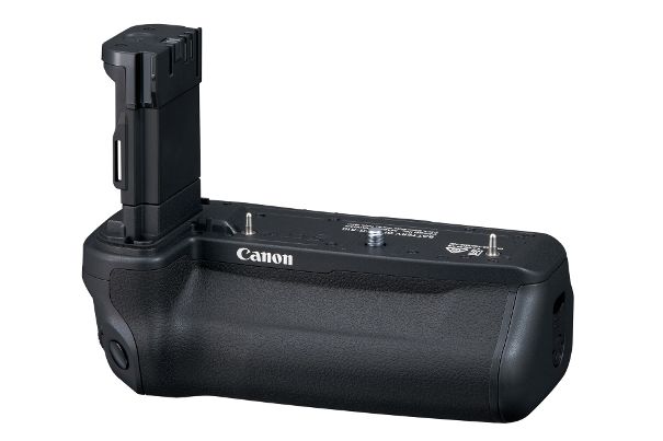Der Canon Wireless File Transmitter WFT-R10 für die EOS R5 kommt in Form eines Hochformat-Akkugriffs und ermöglicht einen sicheren FTP-Zugang über WLAN und LAN.