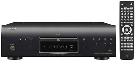 Der Denon DVD-A1UD beherrscht das Abspielen von Blu-ray, Super Audio CDs, DVD-Audio Disc und CDs.