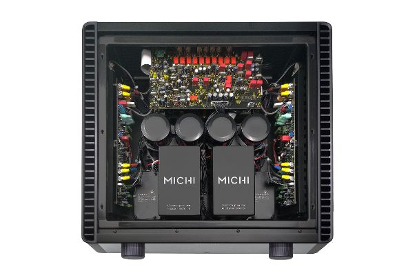 Wie aus dem High-End-Bilderbuch: Der Aufbau des Michi X5 zeugt von grosser Erfahrung im Verstärkerbau.