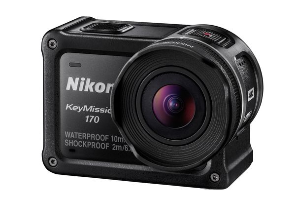 Die stossfeste und wasserdichte Nikon KeyMission 170 nimmt 170°-Weitwinkelvideos auf und lässt sich einfach bedienen.