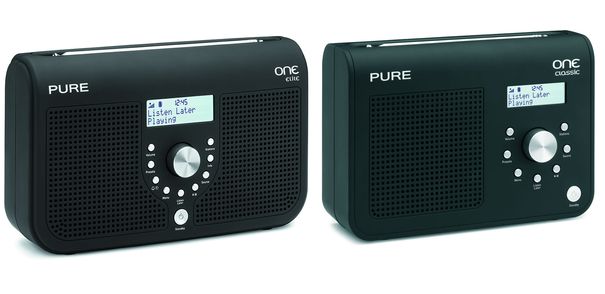 Der Pure One Classic (rechts) und Elite, beide für UKW- und DAB+-Empfang und vielen weiteren Features