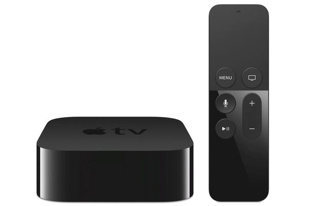 Die neuste Version 4 von Apple TV wird mit einer Fernbedienung mit Touch-Pad und Lagesensoren ausgeliefert.