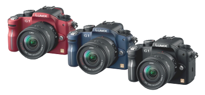 Nicht nur die Bilder sind farbenfroh, auch die Kameras, die in schwarz, blau und rot erhältlich sind.