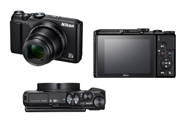 Mit ihrem 35-fachen optischen Zoom besitzt die Nikon Coolpix A900 die zweitlängste Brennweite im Vergleich.