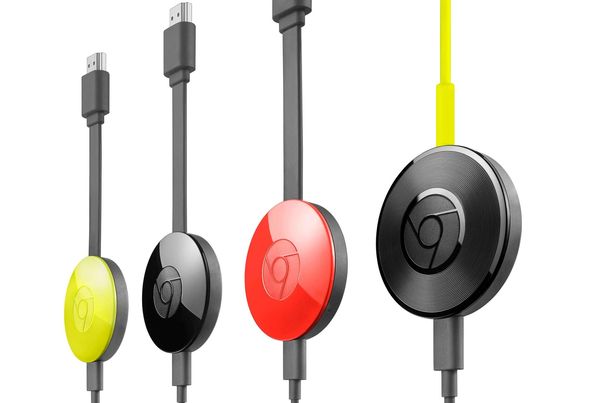 Der Chromecast Audio bringt Streaming-Musik via Analog- und Digitalausgang auf Aktivlautsprecher oder Verstärker.