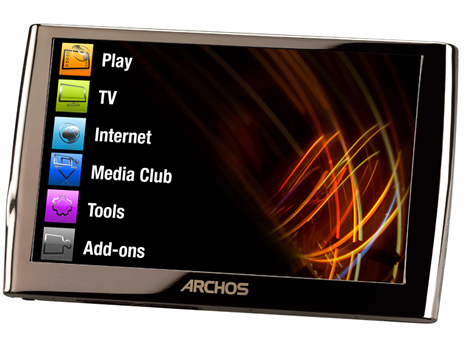 Einer der Stars an der ifa 08 ? der brandneue Archos 5. "Internet Media Tablett" nennt Archos ihr in den neuen Mediaplayern umgesetztes Konzept. Neben Musik und der Wiedergabe von Filmen auf dem 4,8 Zoll Display mit 800 mal 480 Pixel verbindet sich der Archos 5 über WLAN mit dem Internet und besitzt einen Browser, Kontaktmanager und Mail-Client. Dank Flash Player 9 beweg er sich gekonnt durch die Community Portale wie YouTube und MySpace. Speicherplatz 60 bis 250 GB. Preis ab 500 CHF.
