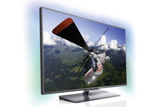 3-seitiges Ambilight bieten alle Modelle der 8000er Serie. Es passt Farbe und Helligkeit des Umgebungslichts automatisch an das Fernsehbild und auch an die Farbe der umgebenden Wand an.