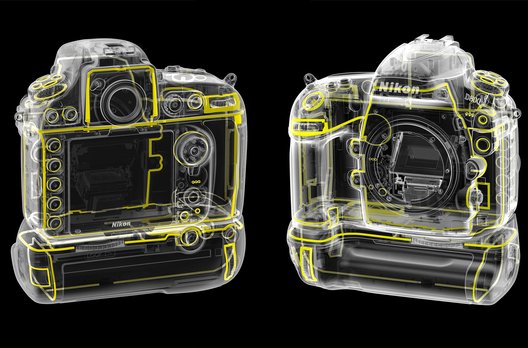 Darstellung der Dichtungen an der D800 und ihrem optionalem Batteriegriff