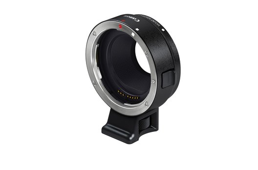 Der Objektivadapter EF-EOS M macht die Kleinkamera kompatibel mit den bestehenden Canon EF Objektiven.