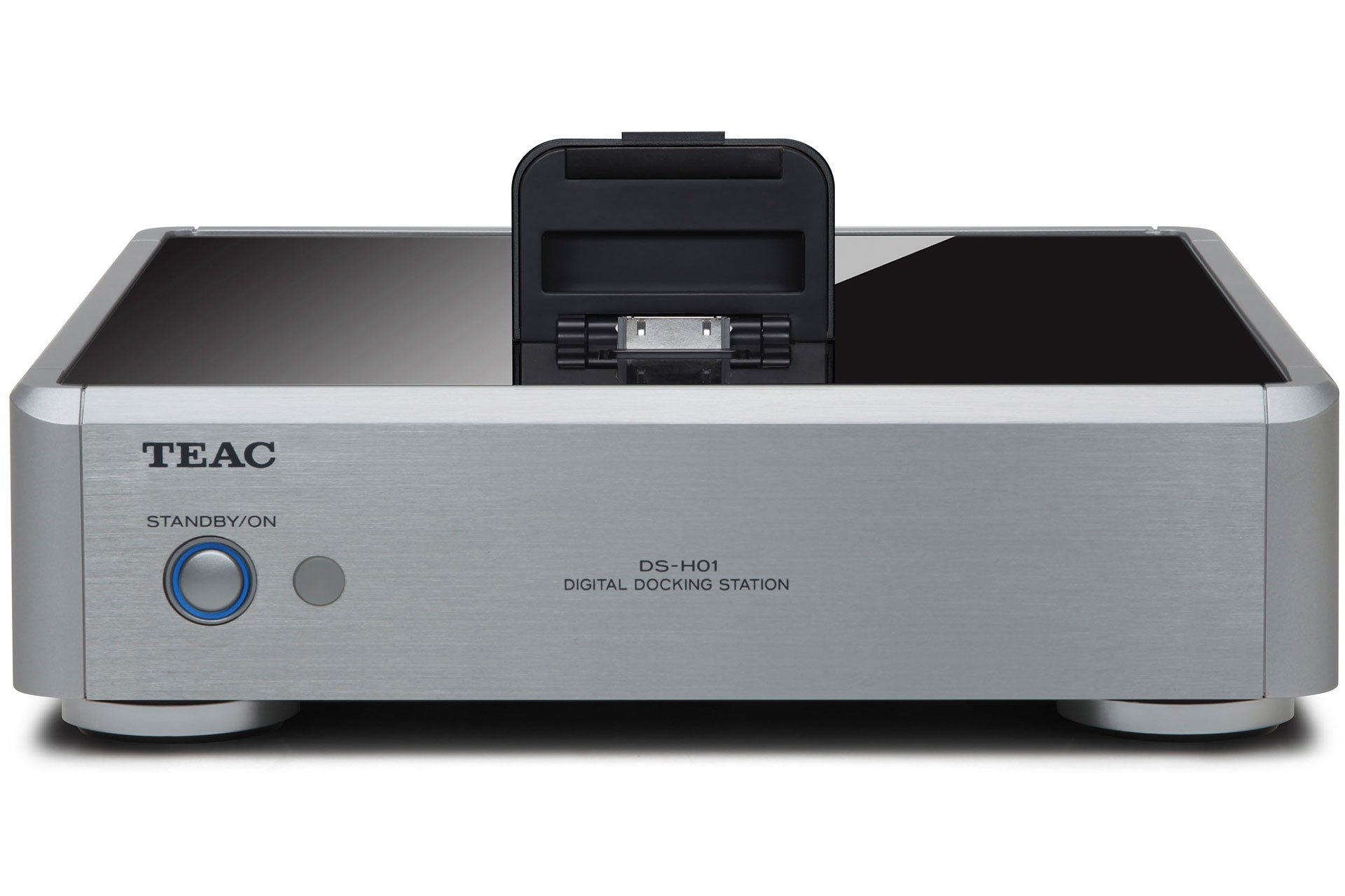 Der DS-H01 von Teac ist ein Baustein mit Dockingstation der H-01-Serie. Der interne Wandler arbeitet mit 24 bit/192 kHz. 