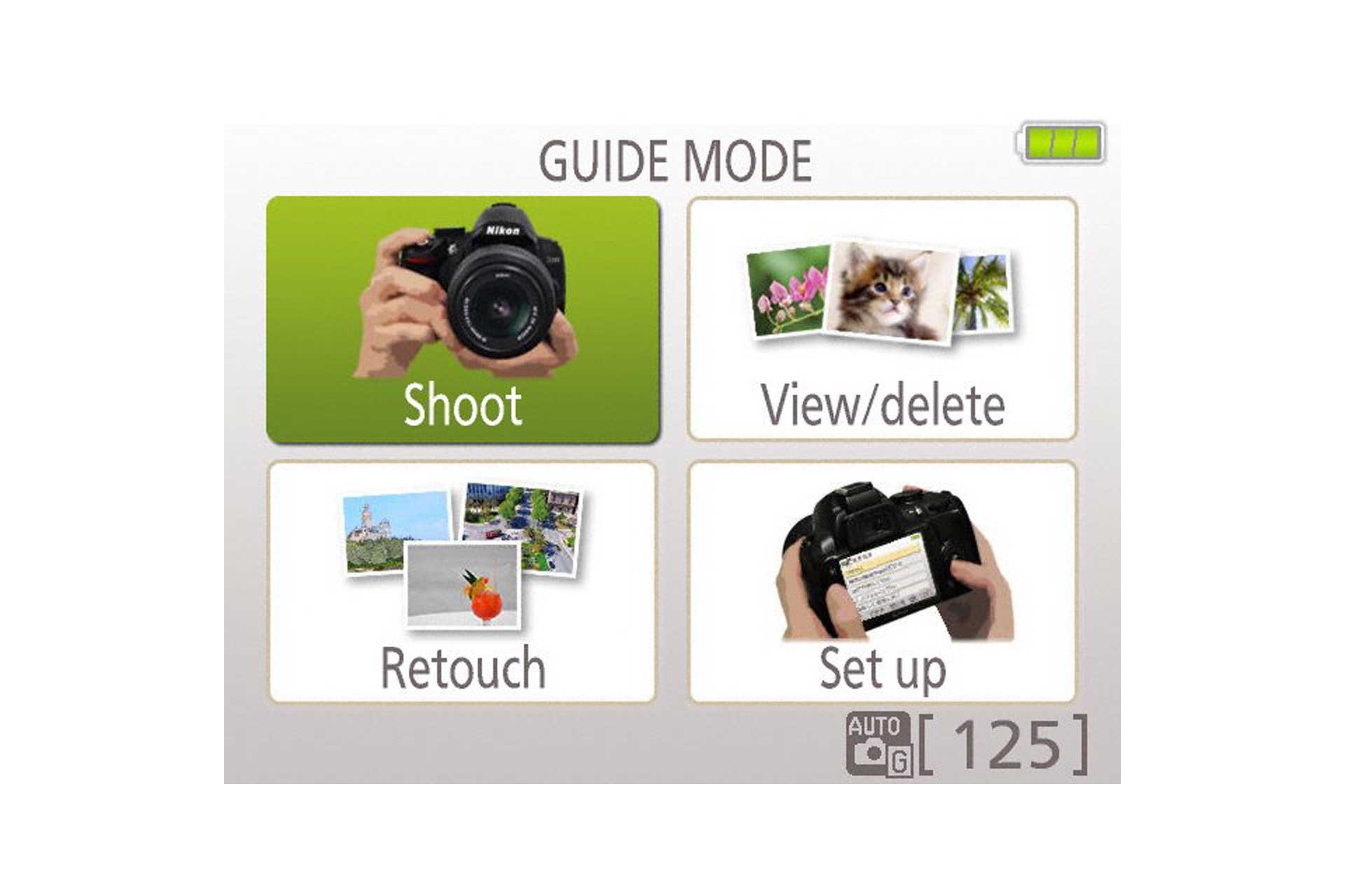 Im Guide-Modus erhält der Nutzer Schritt-für-Schritt-Anweisungen fürs Fotografieren. Im Effektmodus sind 13 verschiedene Effekte für Fotos und Filme verfügbar.