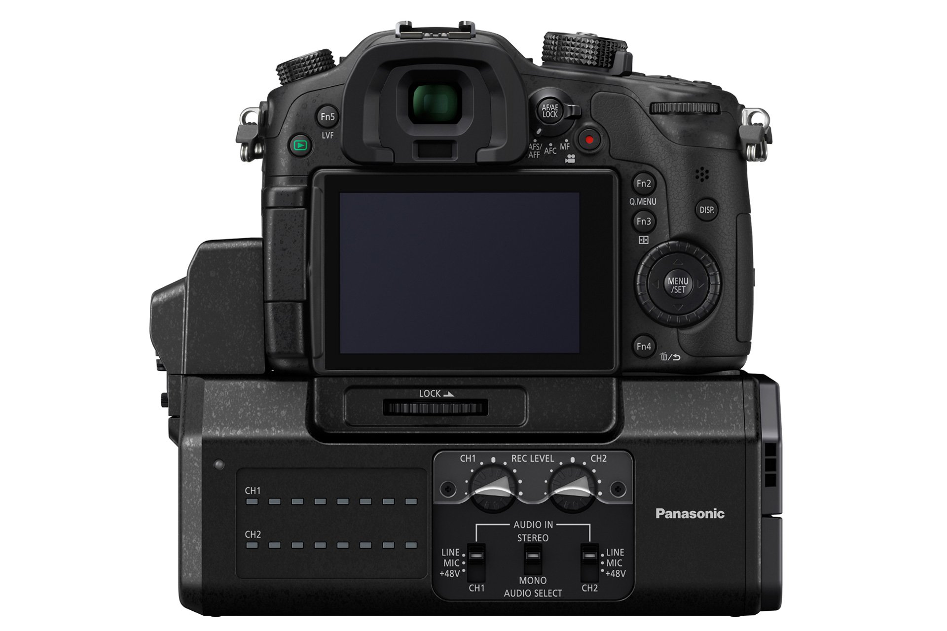 Als Zubehör bietet Panasonic die neue Schnittstelleneinheit DMW-YAGH zur Video-Übertragung beim Einsatz der GH4 in einem professionellen oder industriellen Arbeitsumfeld. Die vier parallelen Full HD(4:2:2/10-Bit) SDI-Ausgänge, können auch für 4K (4/10-Bit) genutzt werden.