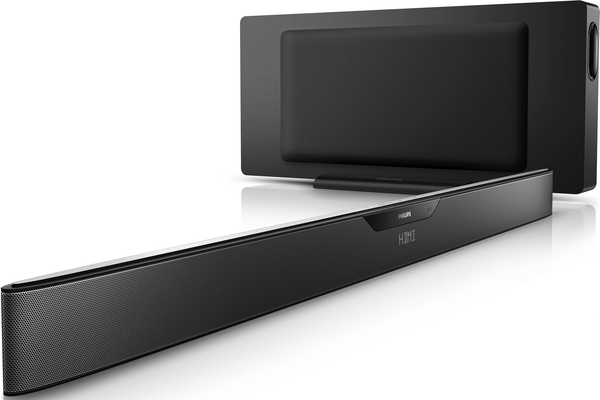 Selbst der TV-Ton profitiert von der aktuellen Begeisterung für gute Tonqualität, ohne dass gleich eine Surround-Anlage her muss. Die Soundbar HTL6145C von Philips wird um einen kabellosen Subwoofer ergänzt.