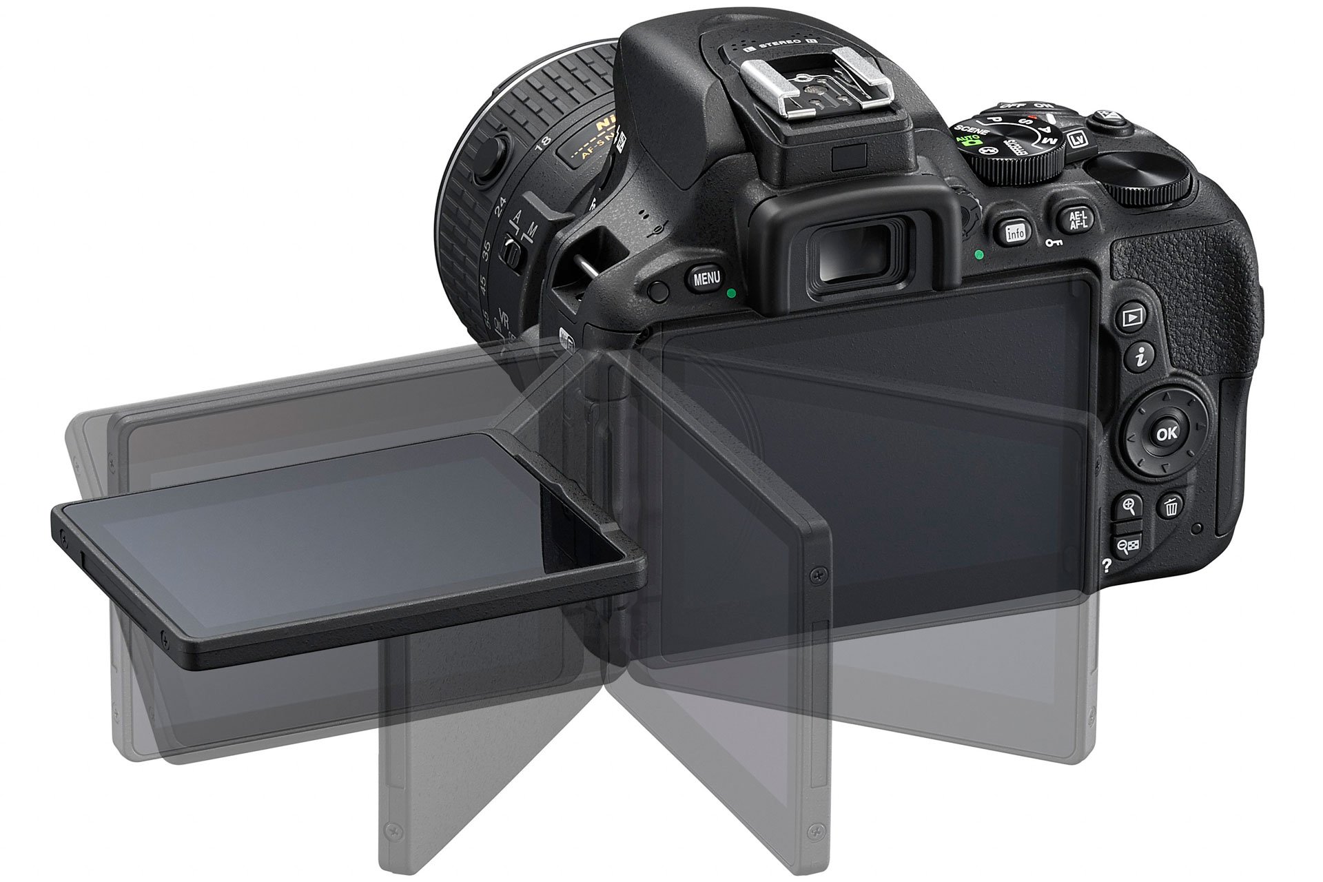 Die grosse Bewegungsfreiheit des Display erlaubt es, auch aus Winkeln zu fotografieren, die nur mit dem Sucher nicht realisierbar sind.