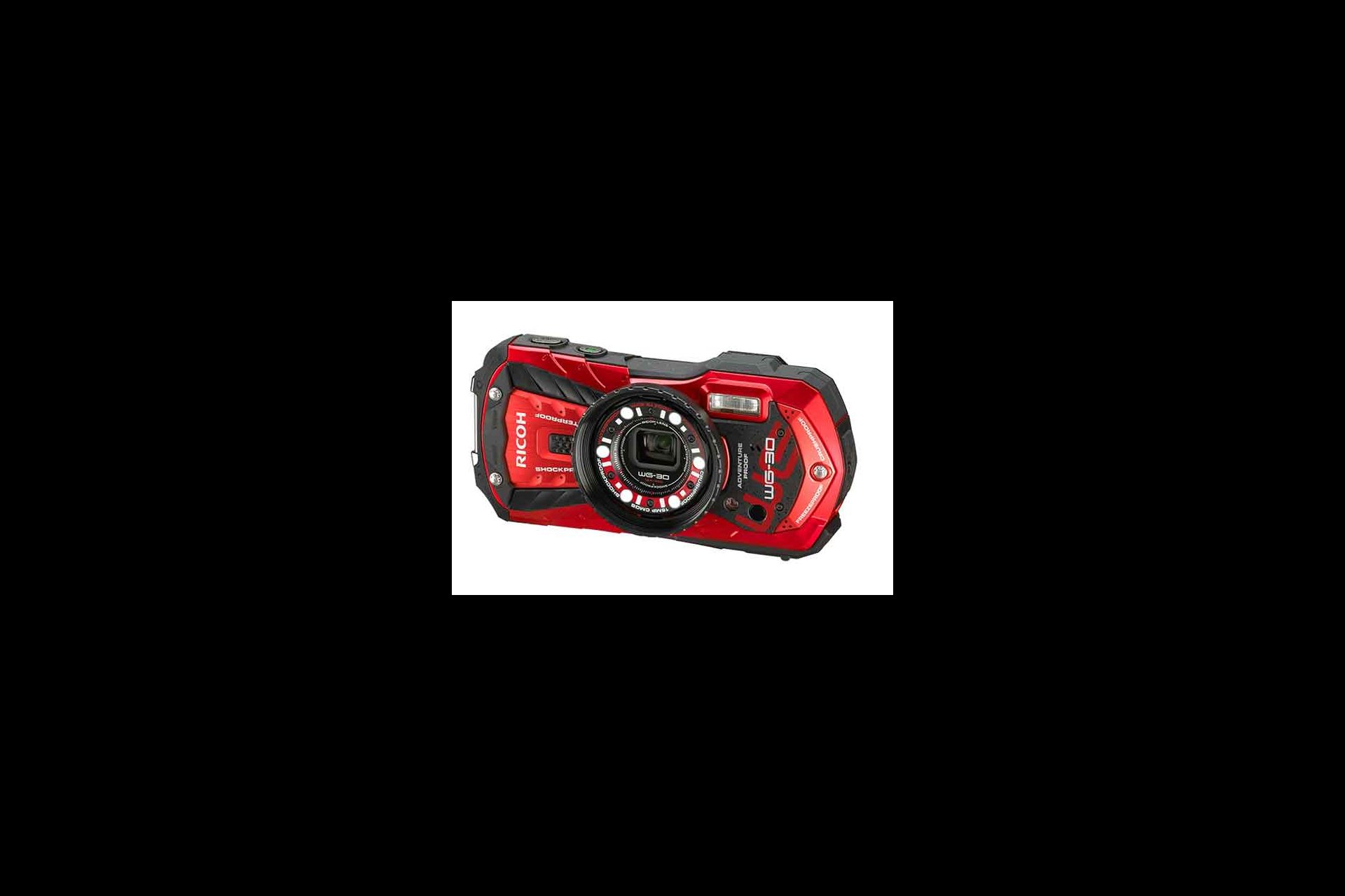 Die WG-30 bietet Ricoh ohne und mit WiFi an (WG-30W). Das 5-fach Zoom reicht von 28 - 140 mm. Der Nahaufnahmemodus ermöglicht Fotos im Makrobereich mit einem Abstand von gerade mal 1 cm. EIn im Lieferumfang enthaltener Makroring sorgt für die präzise Einhaltung des Aufnahmeabstands von 1 cm. .Zudem liefern sechs um das Objektiv angeordnete LED-Lichter bei den ganz kurzen Entfernungen für ausreichend Licht.