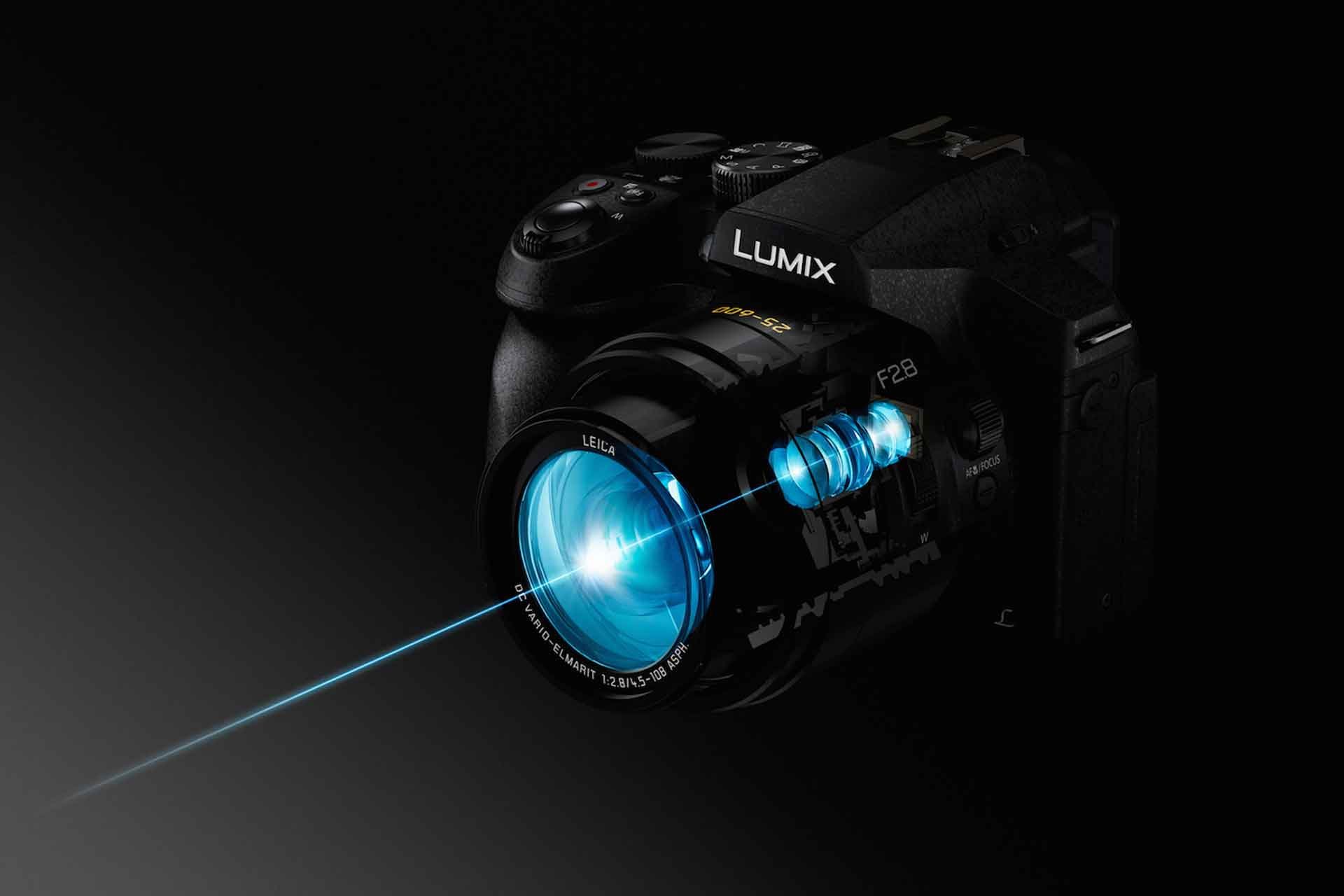 Die Lumix FZ300 ist mit dem lichtstarken 24x-Weitwinkel-Zoom Leica DC Vario-Elmarit 2,8/4,5-108mm (25-600 mm KB) ausgestattet. Trotz 14 Linsenelementen in 11 Gruppen ist die Konstruktion recht kompakt. Nebst der Optik sind auch der 12,1-Megapixel-MOS-Sensors und der neue Venus-Engine-Bildprozessor für die Bildqualität verantwortlich.