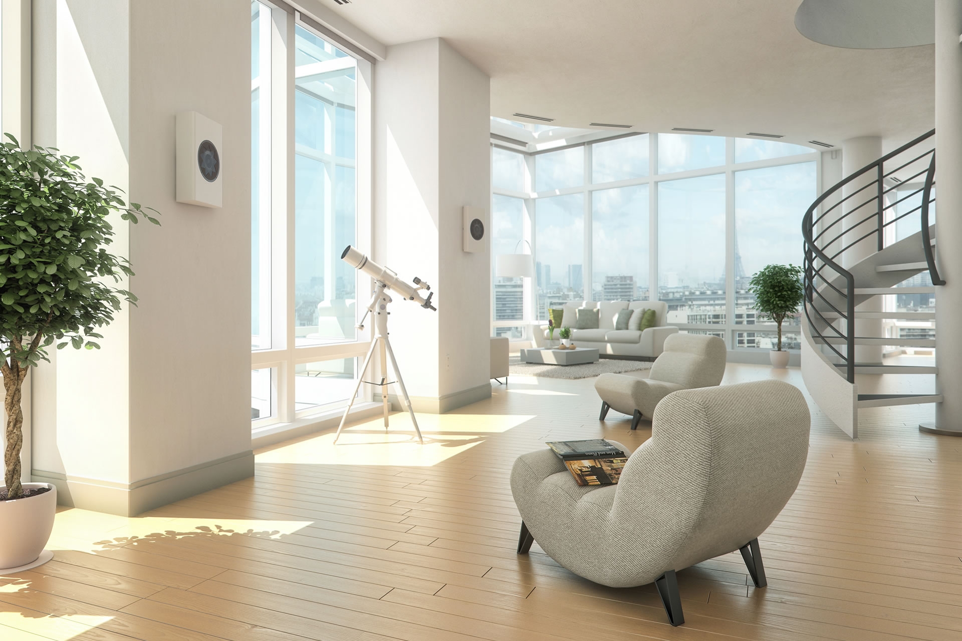 Die Manger w1 für die Wandmontage. Geeignet als unauffälliger Wohnraum-Lautsprecher oder für ein Surround-Setup.