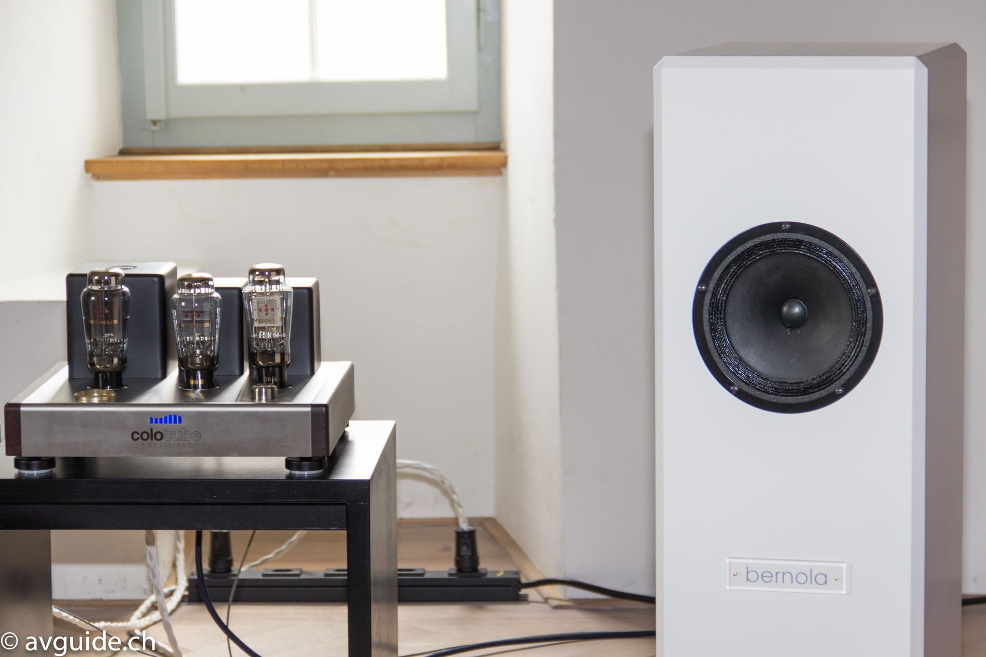 Die Bernola-Lautsprecher aus Worb und die Colotube-Röhrenelektronik aus Lyss bildeten ein musikalisches Swiss-Audio-Duo.