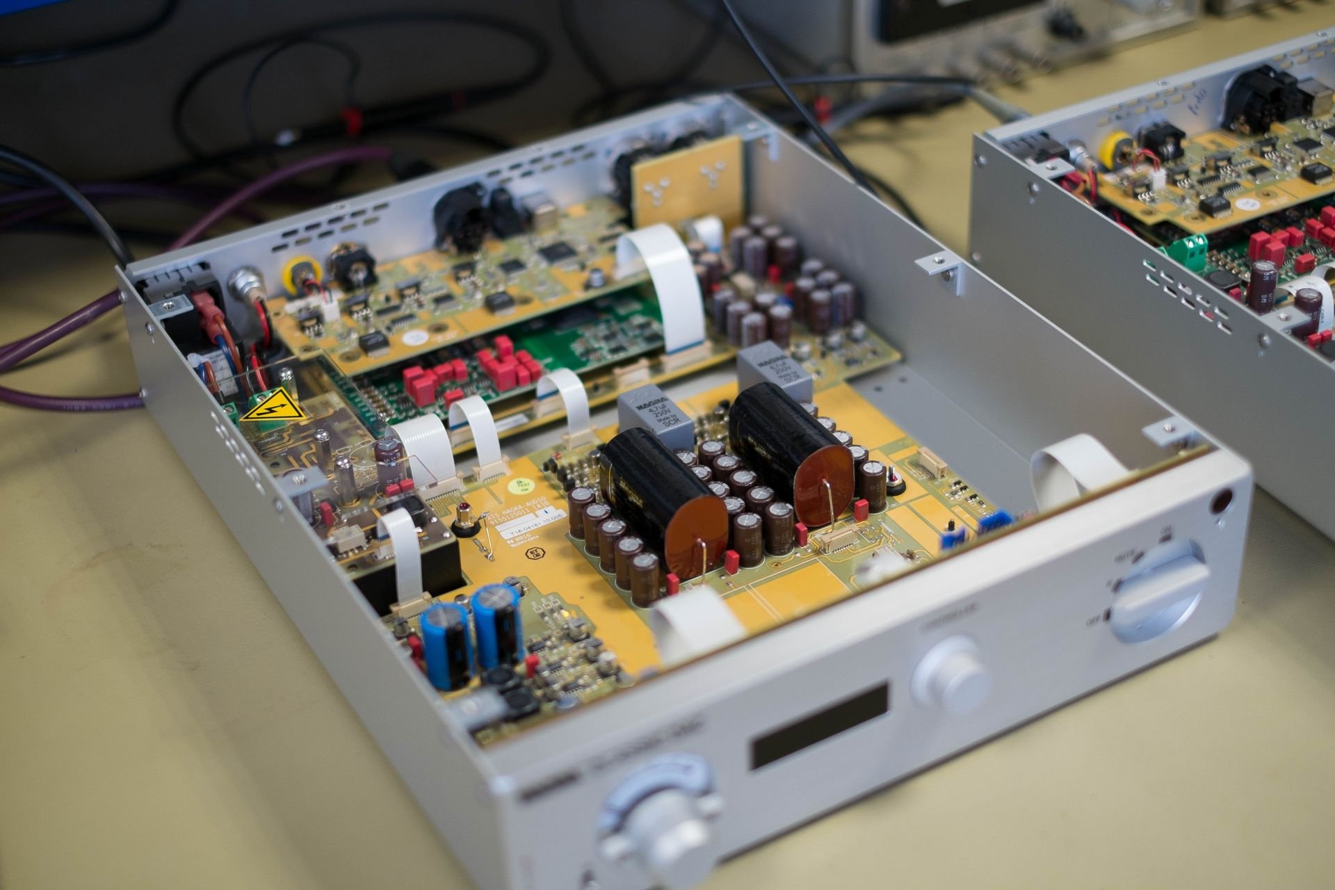Einblick in die perfekte Bauweise des Classic DAC. Die Komponenten, Platinen und das Gehäuse sind von allerhöchster Güte.