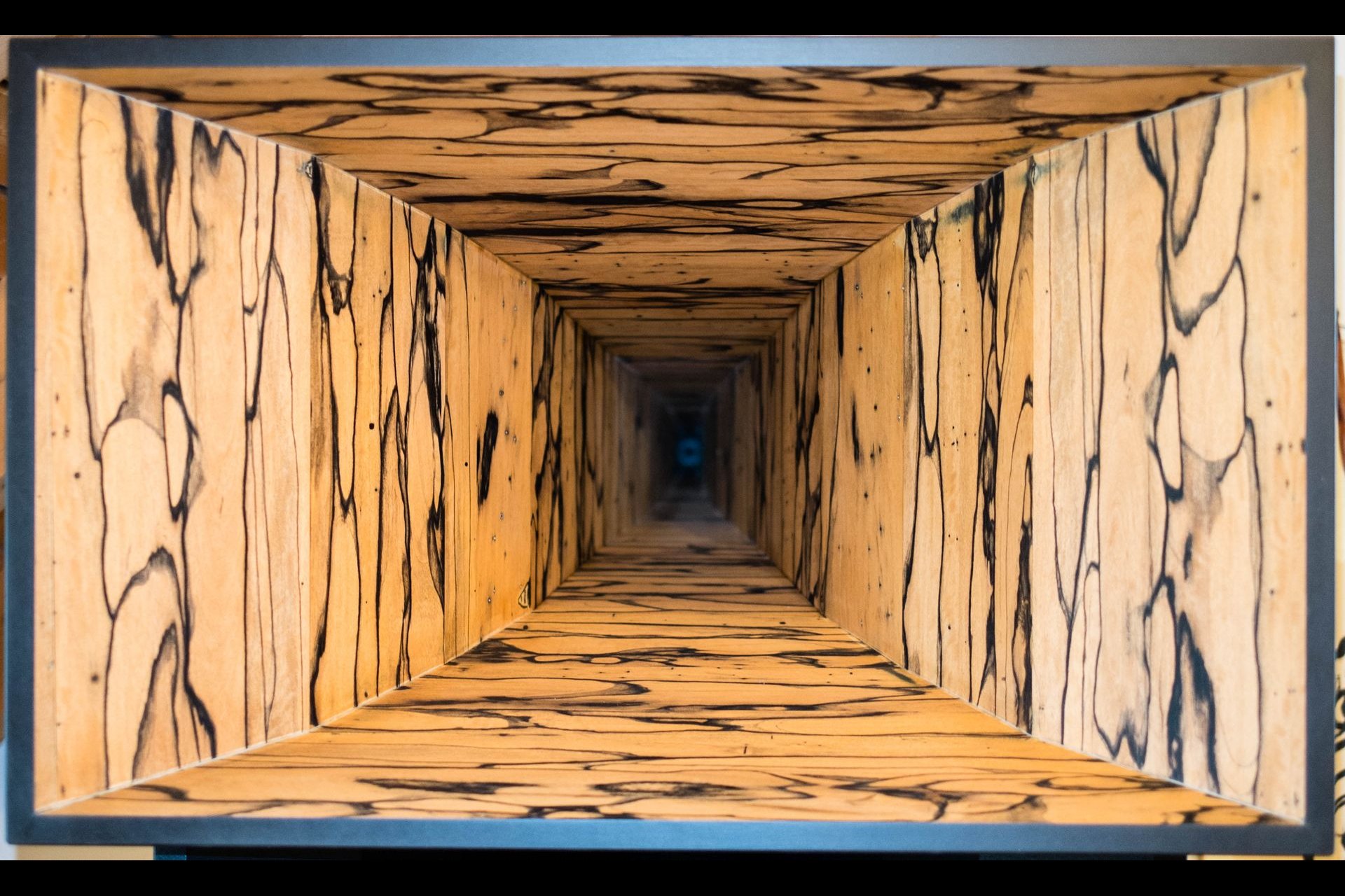Das gigantische Mittel/Hochton-Horn des aktuellen Referenzlautsprechers. Es dürfte gegen 1.5 Meter lang sein.