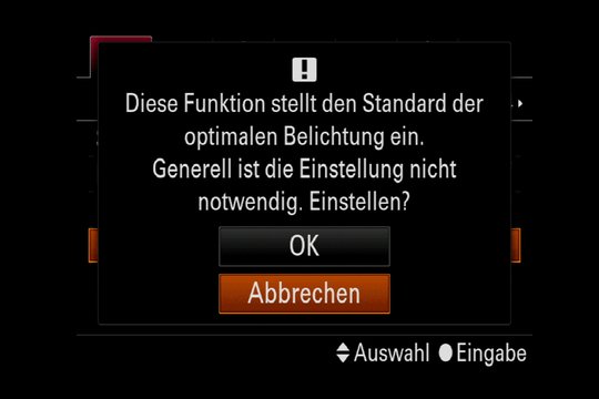 Sony Alpha 7R III Menüsystem. Was möchte uns dieses Menü sagen?