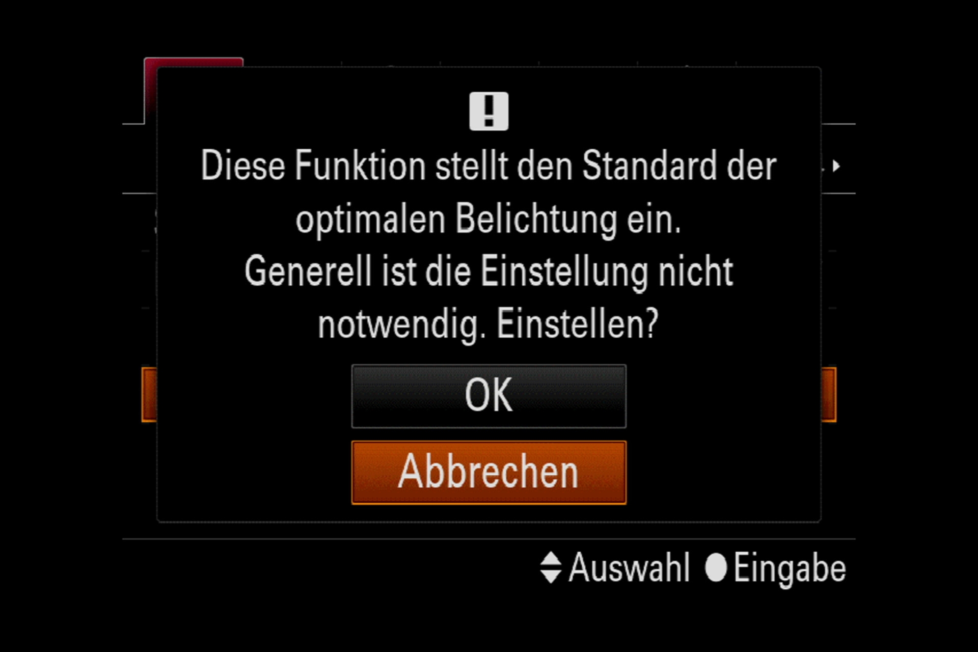 Sony Alpha 7R III Menüsystem. Was möchte uns dieses Menü sagen?