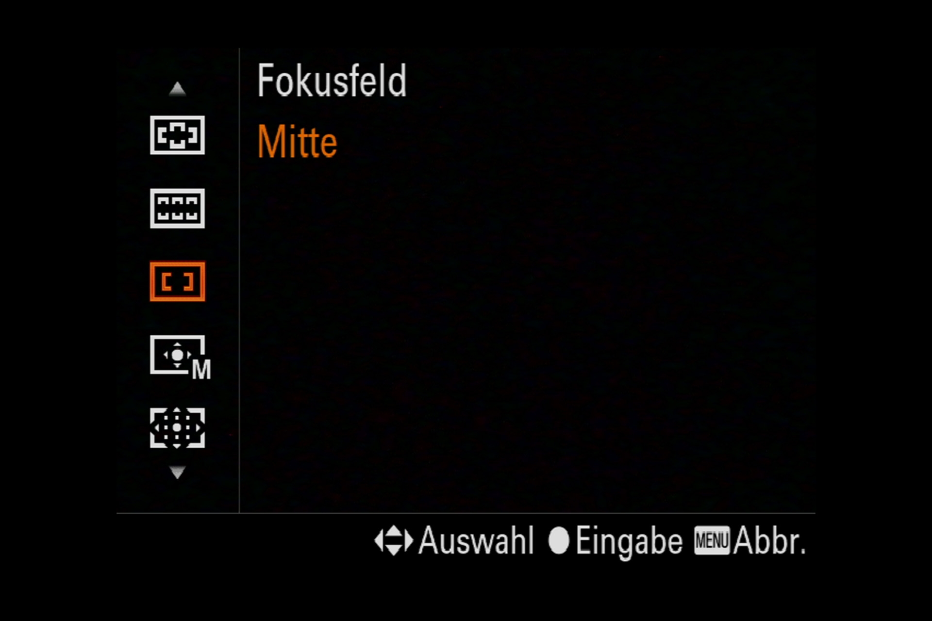 Sony Alpha 7R III Autofokus: Fokusfeld bestimmen.