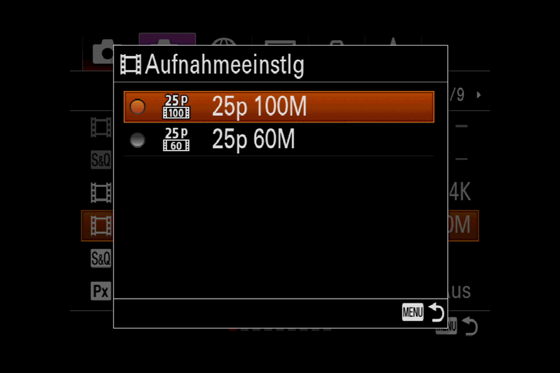Sony Alpha 7R III Videofunktionen: 4K/UHD-Video kann in zwei verschiedenen Datenraten aufgezeichnet werden. 
