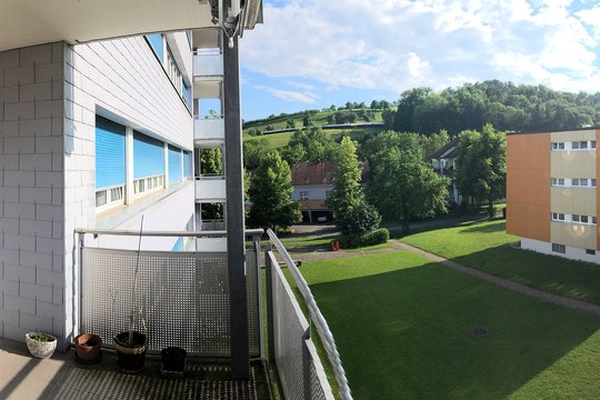 Panorama-Aufnahme Ausschnitt Balkon, Apple iPhone X