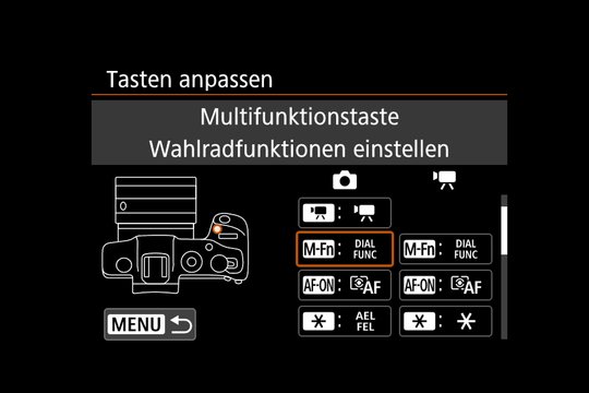 Individualfunktion, Tastenanpassung, Seite 2.