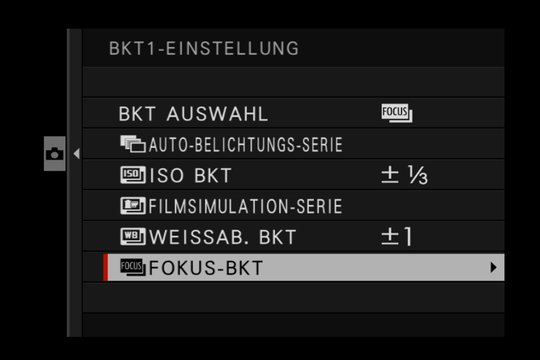 Verschiedene Bracketing-Möglichkeiten.