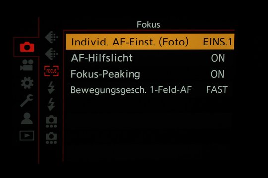 Das Autofokus-Verhalten kann ans Motiv angepasst werden.