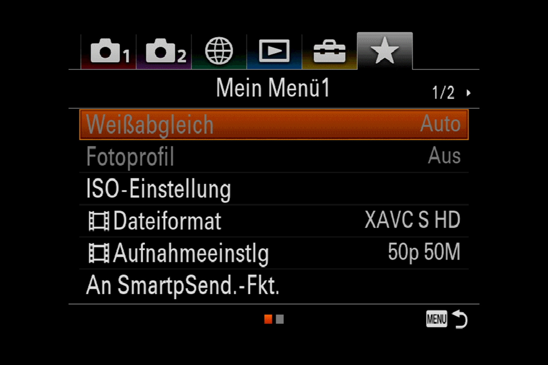 Mein Menü 1.