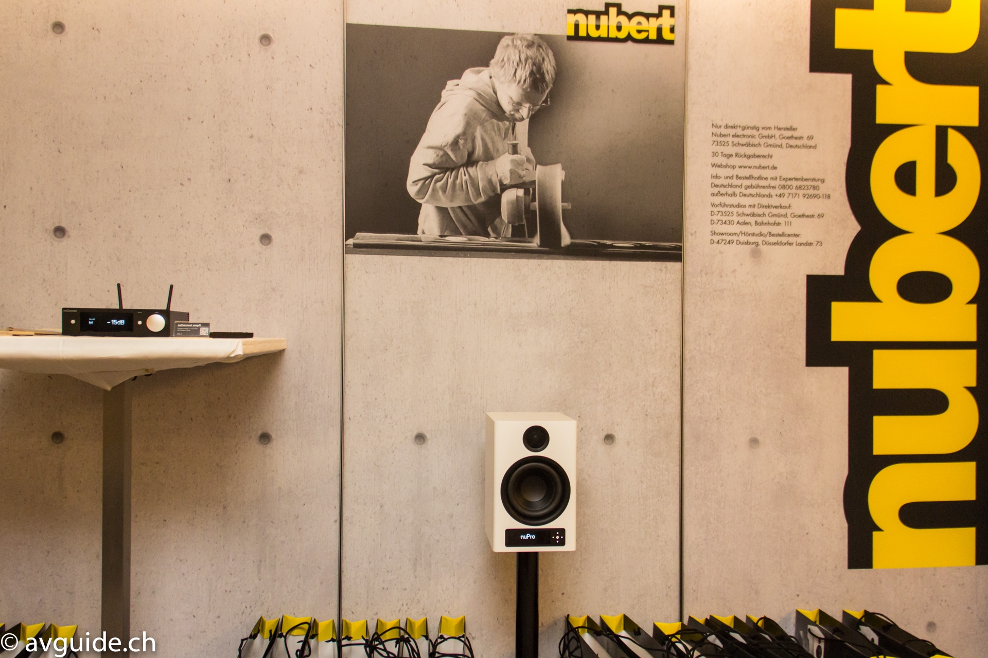 Ein breit gefächertes Programm mit vielen Hintergrundinformationen zu den Produkten präsentierte Nubert. Die wireless Aktivlautsprecher der NuPro X-Serie treffen den Zeitgeist perfekt und passen in jeden Raum – ab 1280 CHF das Paar.