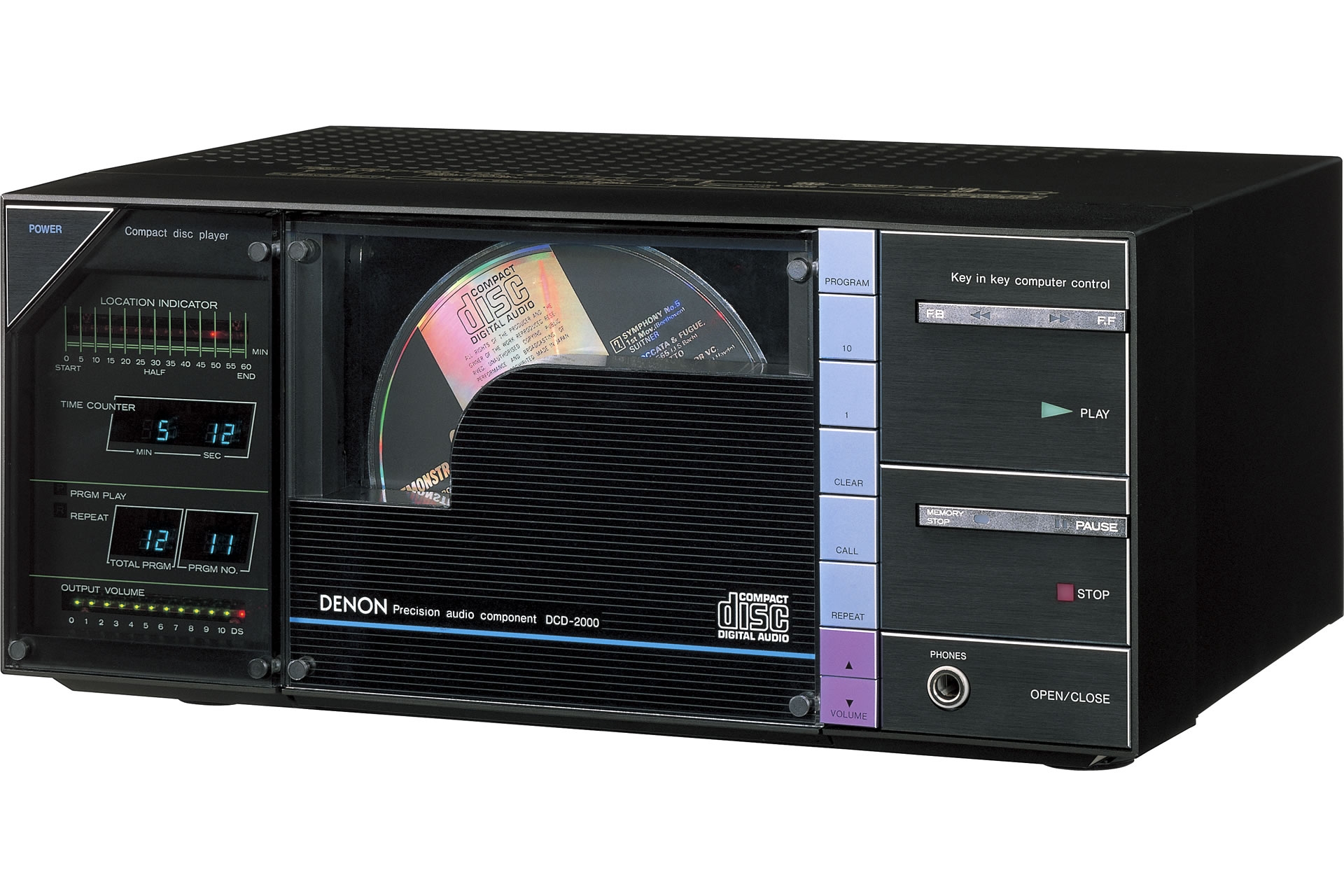 Erster Consumer-CD-Player von Denon: der DCD-2000.