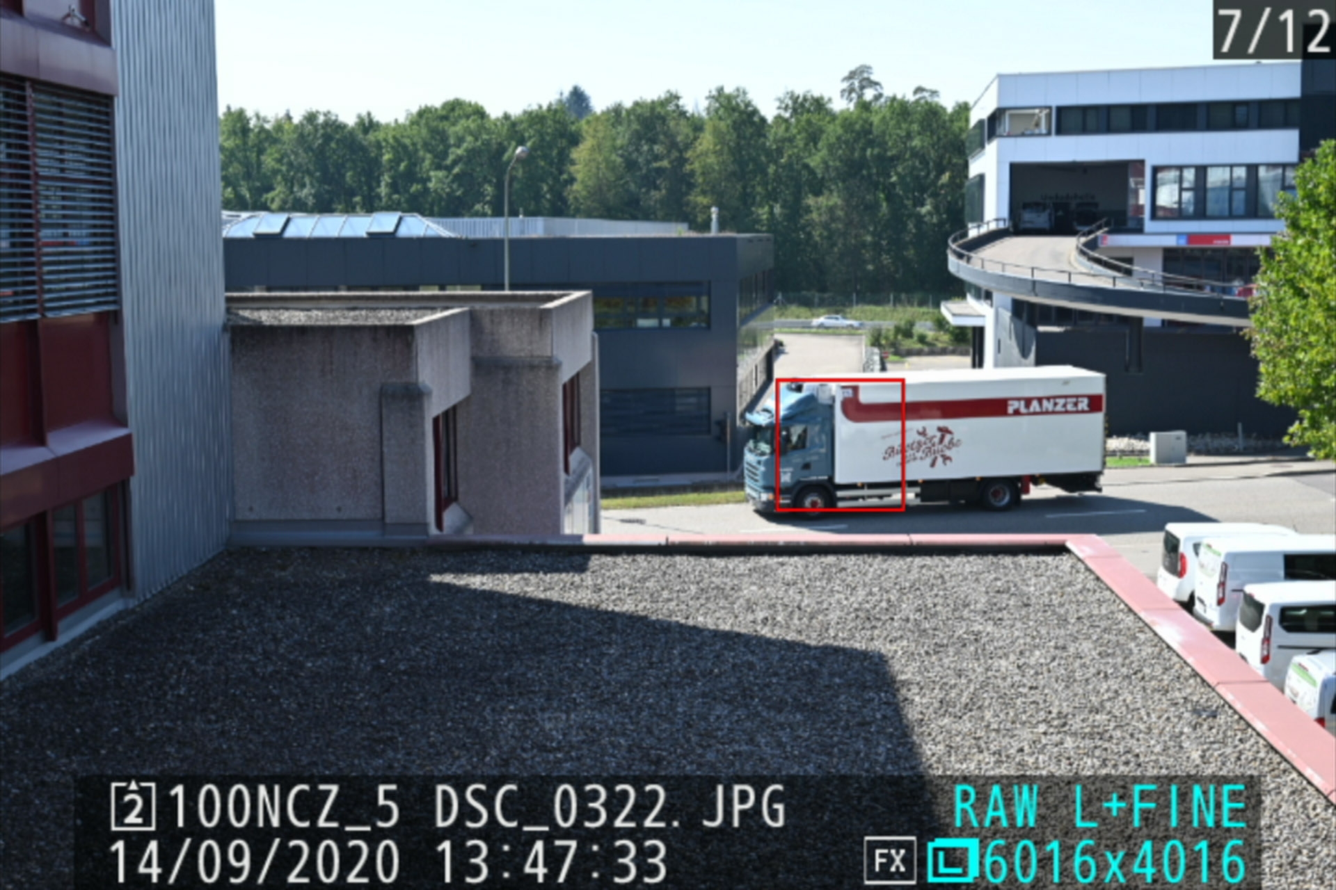 Fokus-Tracking erste Aufnahme.
