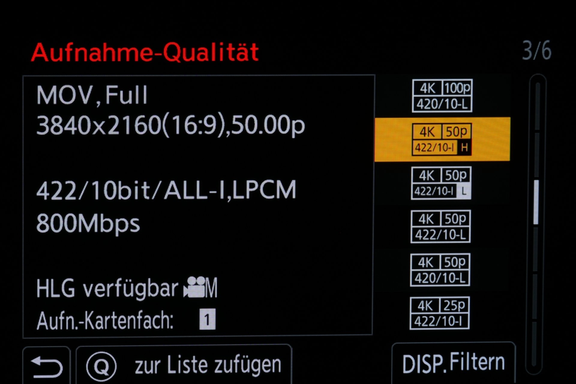 MOV-Videoformat-Auswahl Seite 3.