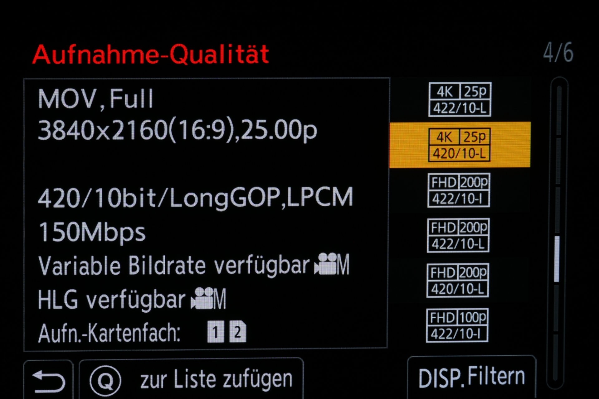 MOV-Videoformat-Auswahl Seite 4.