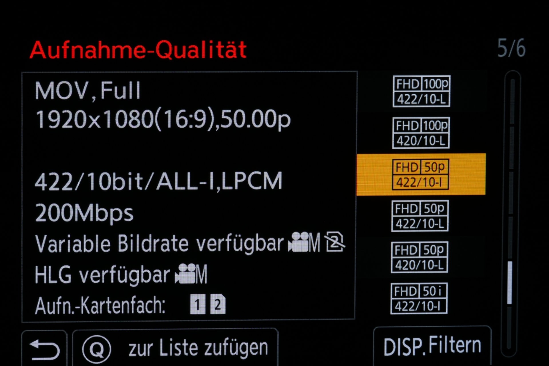 MOV-Videoformat-Auswahl Seite 5.