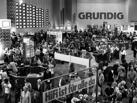 1977. Die Halle von Grundig: ein echter Publikumsmagnet.