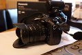 Lumix GH5 mit Optik H-FS14140 und Sennheiser MKE 200