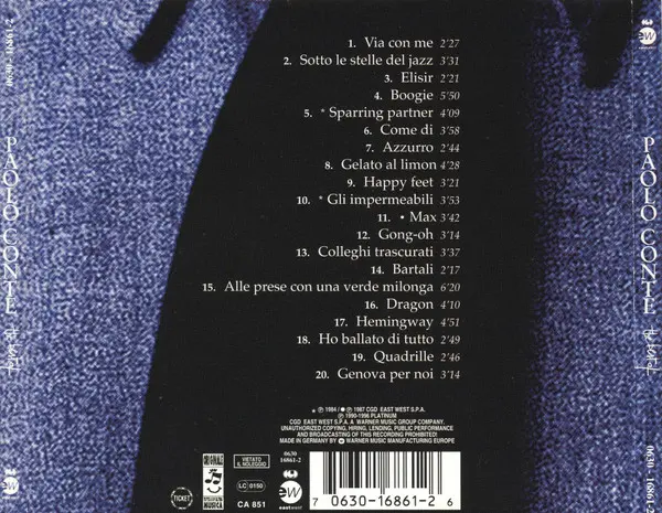 Paolo Conte: The best of /CD mit pers.Widmung