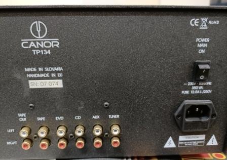 CANOR TP134 RÖHRENVERSTÄRKER NEU TOP