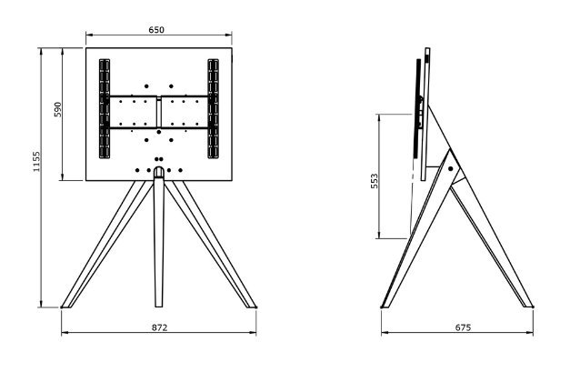 Spectral TV-Stand Art in Massiv-Eiche Natur