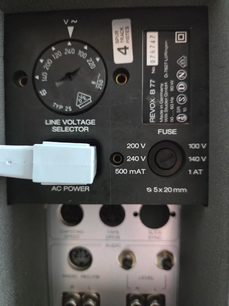 Tonband REVOX STUDER B77