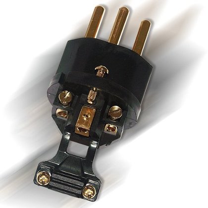 Netzstecker HB Cable Design CH Gold